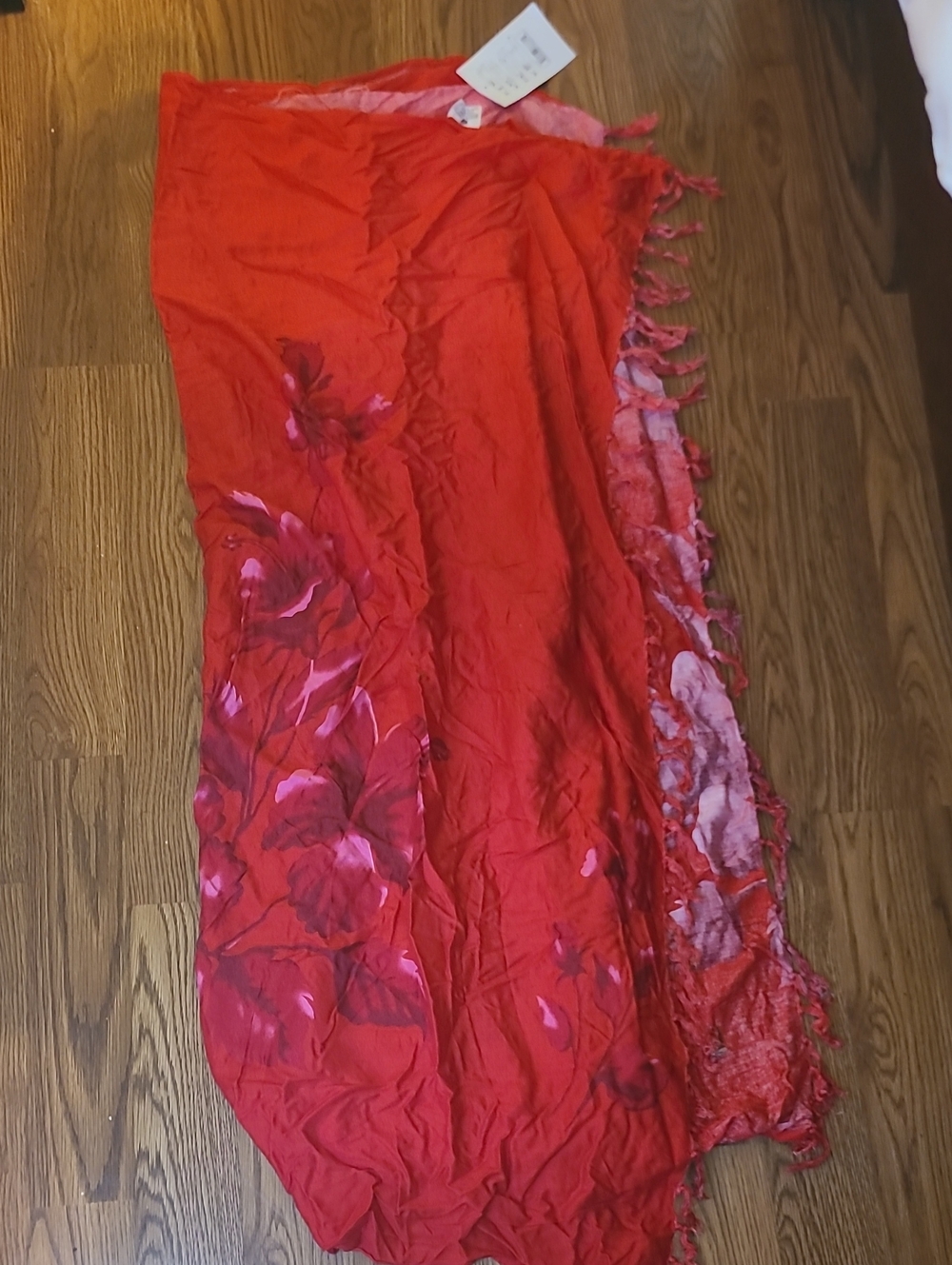 Hibiscus Collection HAWAII RED BEACH SARONG!